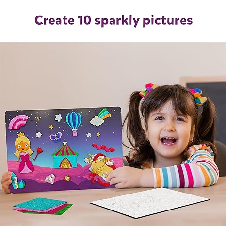 Skillmatics Art & Craft Activity Foil Fun Unicorns & Princesses No Mess Art for Kids Creative Activity
