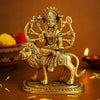 Ekhasa Pure Brass Durga Maa Idol Sherawali MATA Murti Durga Maa - Large