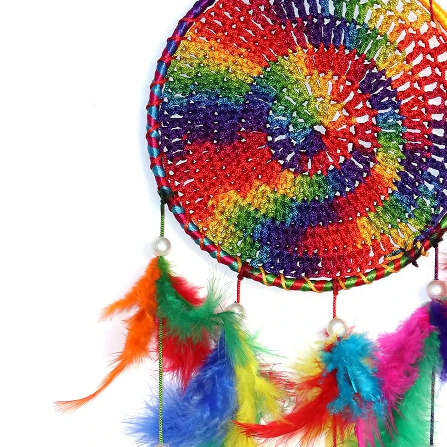 Handmade Dream Catchers with Metal Bell Multicolour