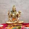 Tied Ribbons Lord Shiva Statue Blessing Idol Sculpture Murti Showpiece for Home Decor