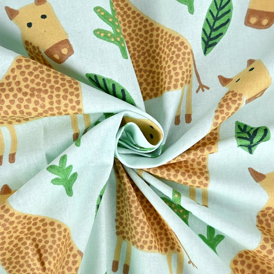 Divine Casa 144 TC 100% Cotton Single Bedsheet with 1 Pillow Cover Abstract Pattern Colour Water Blue