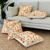 Kuber Industries Cushion Cover Pillow Covers Embroidery Cushion Covers Set of 5 Cream
