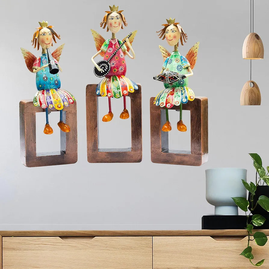 Kraftskala Angel Musician Statues – Set of 3