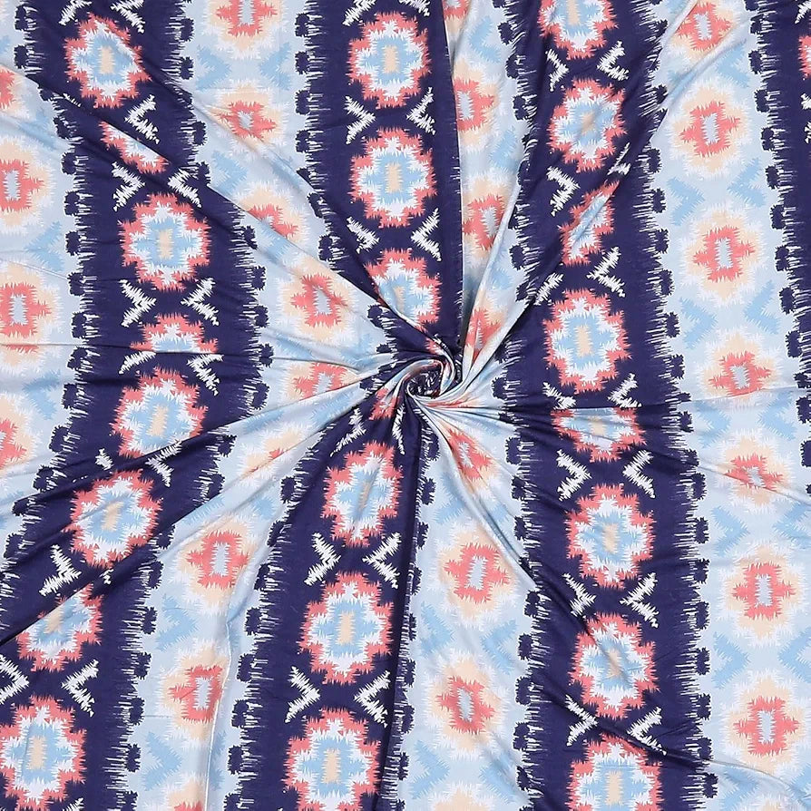 Status Contract Spring Cotton Rich Double Bedsheet with 2 Pillow Covers Colour Blue