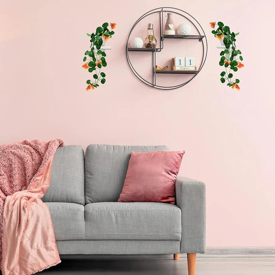 Artificial Flower Vine Plants Falling with Small Size Pot Natural Touch & Feel Pack of 2  DESIGN-03