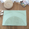 Luxe Home International Rectangular Bath Mat Super Soft Anti Skid Rabbit Fur Mats 40X60 Cm Colour Lime