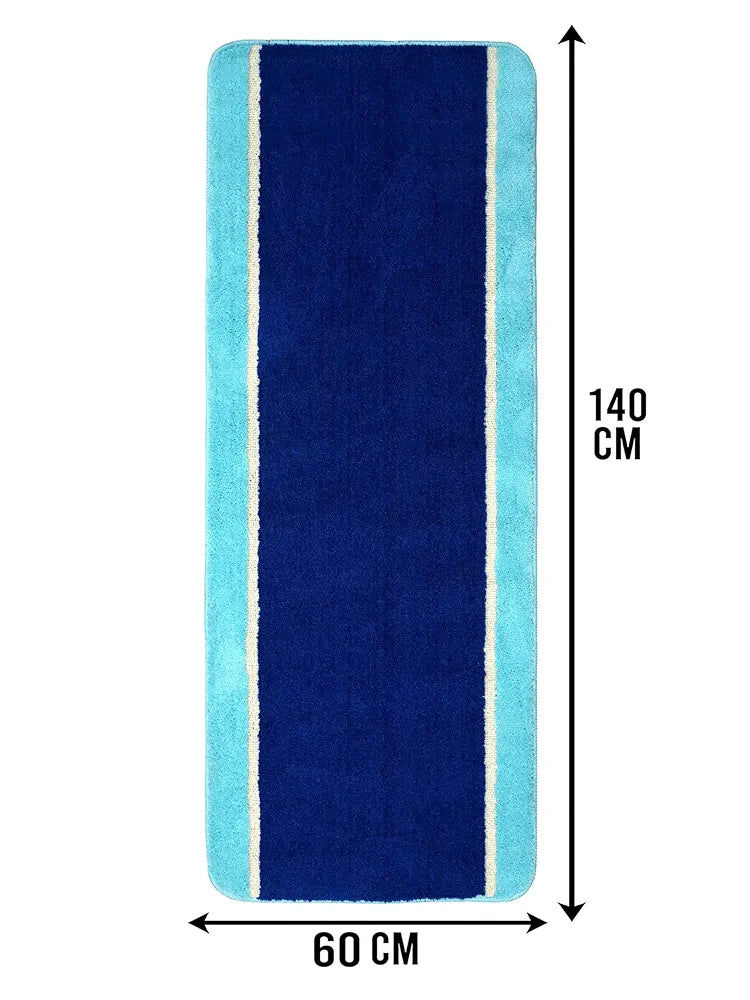 Saral Home Stripe Microfiber Durable & Washable Multipurpose Runner