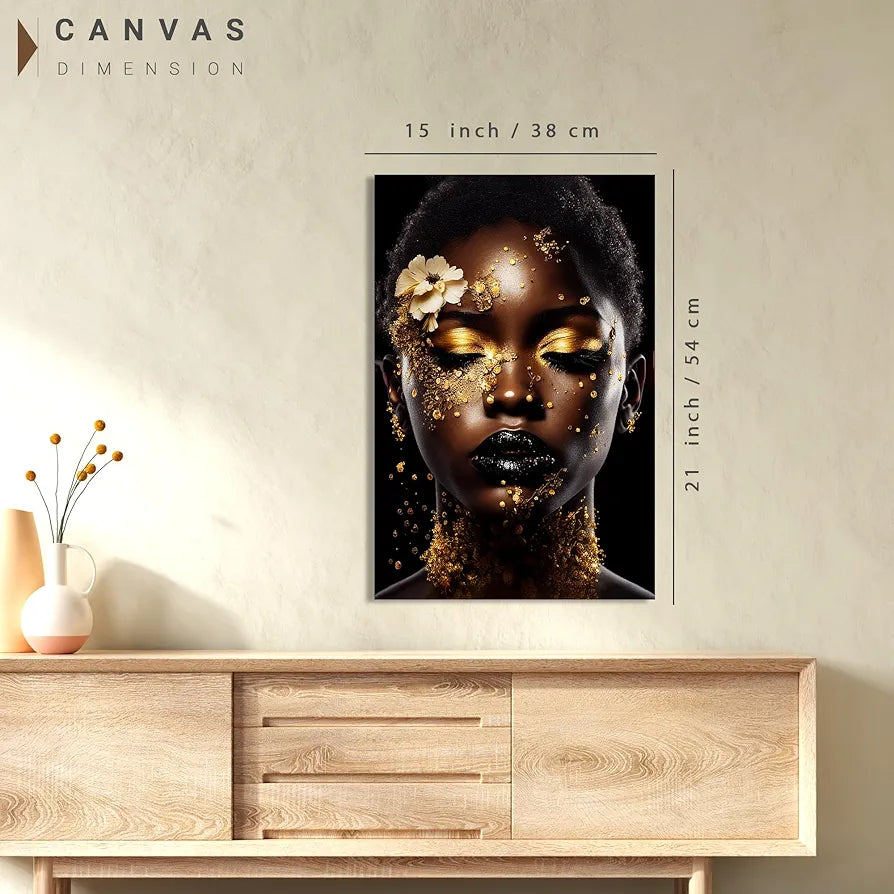 Kotart Modern Art African Woman Canvas Paintings for Bedroom Room Living Room Style03