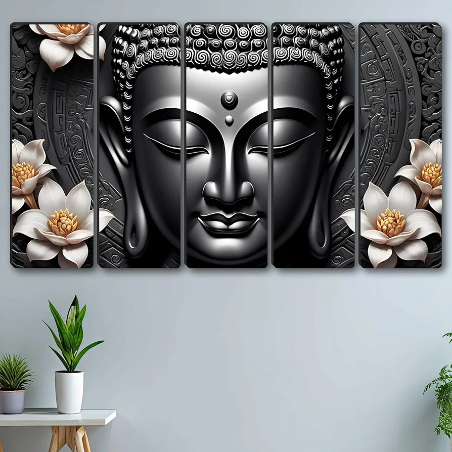 Livin'luxe Multiple Frames Buddha religious Wall Painting XL35310