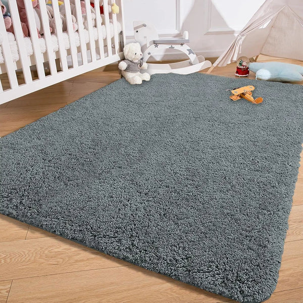 Luxe Home International Carpet Super Soft Anti Slip Vegas Rectangular Rugs Colour Grey