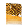 Divine Casa 120 GSM Microfiber Double Dohar Soft & Lightweight Throw Blanket Chevron Pattern Colour Orange Chevron