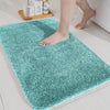Luxe Home International Microfibre Luxe Home Bath Mat Anti Skid Slip Bathroom Floor Door Rectangular Mats 40x60 cm colour Aqua