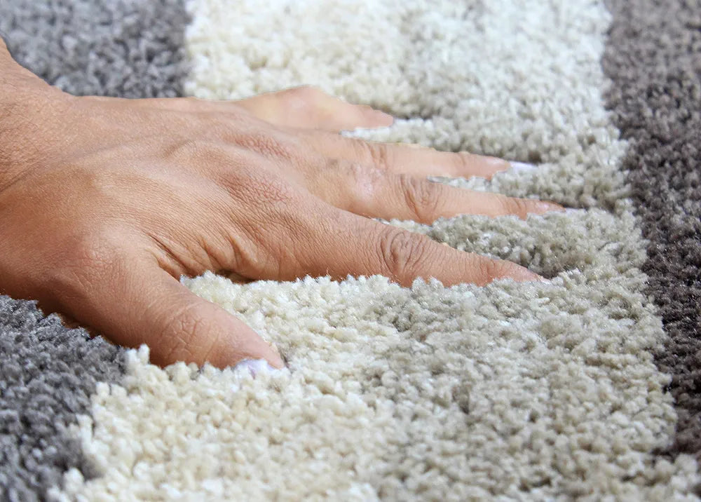 Luxe Home Bath Mat Super Soft Microfiber Non Slip Jericho Bathroom mats 40x60 cm Colour Shadow