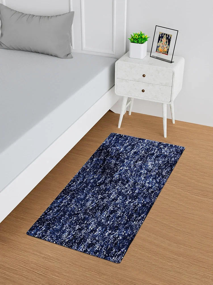 Kuber Industries Bedside Runner for Bedroom & Living Room Blue