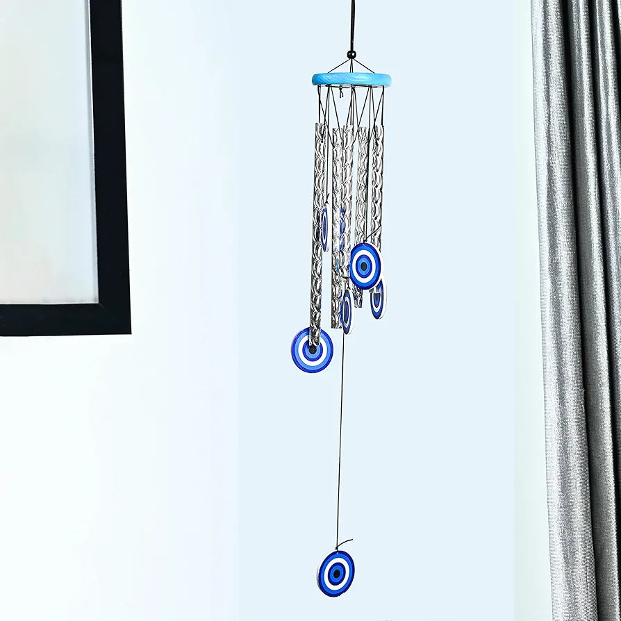 Zaicus 27-Inch Turkish Evil Eye Wind Chimes Wind Chime-013