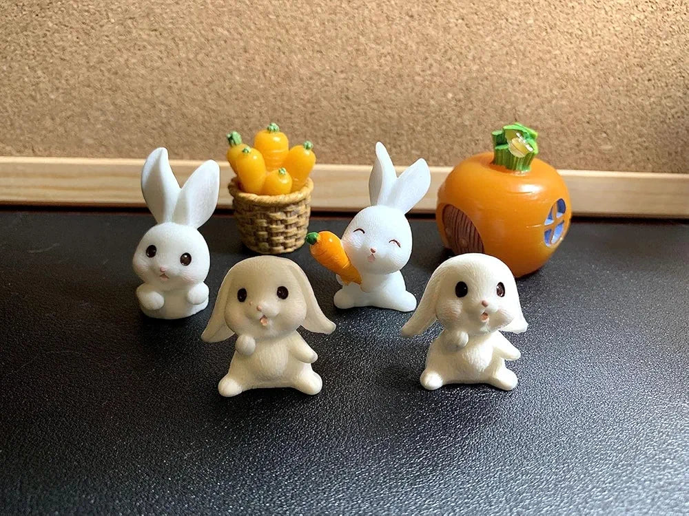 Satyam Kraft 1 Set  Resin Rabbit Miniature Figurines