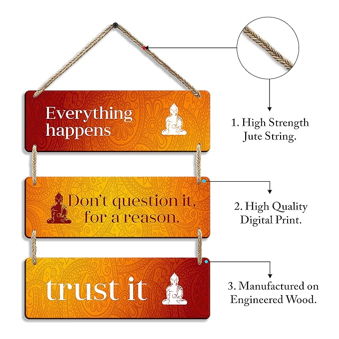 Sehaz Artworks Buddha Wall Hangings Home Decor Items Home Decoration Items for Office  -3-0029