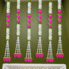 Lotus Buds Hanging 6 Pcs Floral Wall Hangings 36 Inch Each
