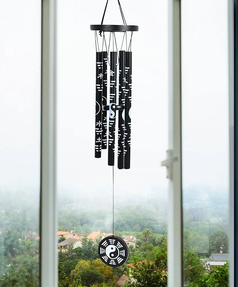 Wind Chimes for Balcony Hanging Bells Black Wind Chime -021