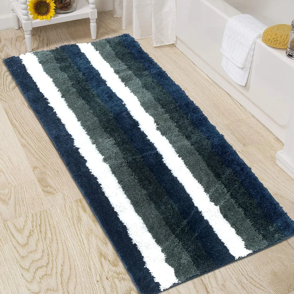 Luxe Home Jericho Runner 2500 Gsm Super Soft Microfiber Anti-Skid Washable Runner Forest Green 2x5 Feet