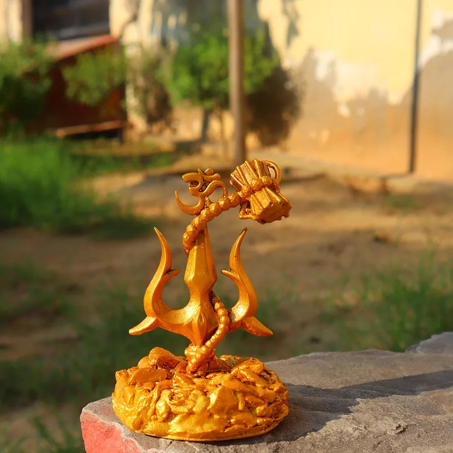 Jaipur Ace Adiyogi Shiva Statue for Car Dash Board Trishul