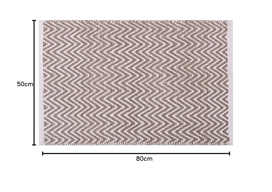 The Home Talk Cotton Door Mat Bath Rug for Spa Vanity Shower Warm & Soft Carpets