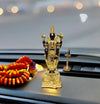 Gold Art India Lord Tirupati Balaji Gold Plated Idol with Black Terracotta Finish