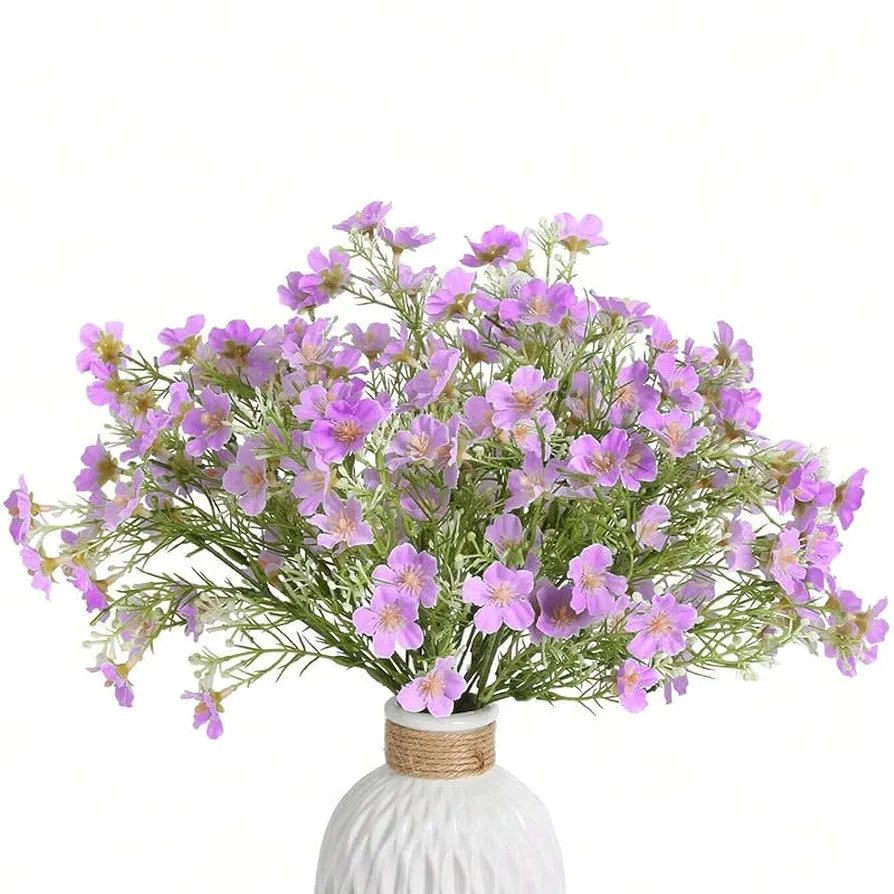 2 Pcs Artificial Flowers Bunch Milan Baby Breath 35cm Artificial Faux Gypsophila Bouquets Flower2
