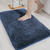 Luxe Home International Microfibre Rectangular Bath mat Super Soft Anti Skid Newman Mats For Bathroom Colour Navy Blue