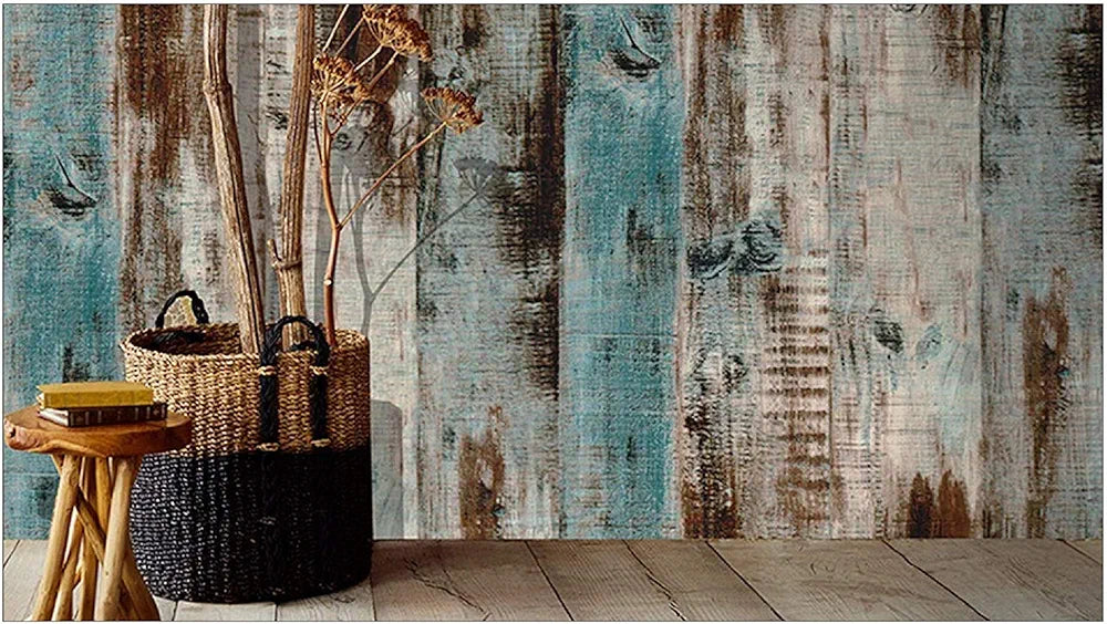 Indian Royals Wooden Pvc Vinyl Abstract Themed Self Adhesive Strip Wallpaper Wooden Wallpaper