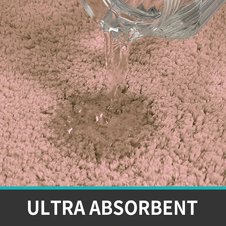 Luxe Home International Microfiber Runner Super Soft Non Slip Vegas Rugs 2X5 Ft Colour Peach
