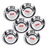 Sumeet Stainless Steel Solid Bowl Set of  6 Pc 0.350 ml Each Silver