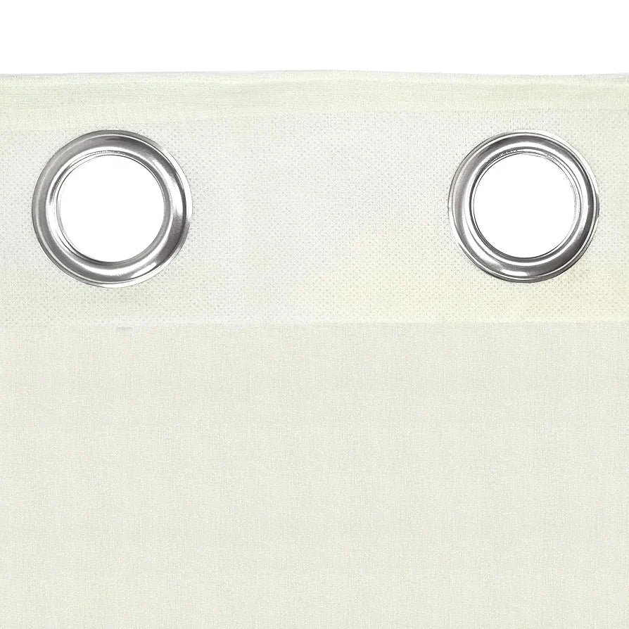 Divine Casa Sheer Window Curtains 5 Feet Textured Abstract Pattern Lightweight & Airy Elegant Semi Transparent Fabric Colour Fine White (Pack of 2)