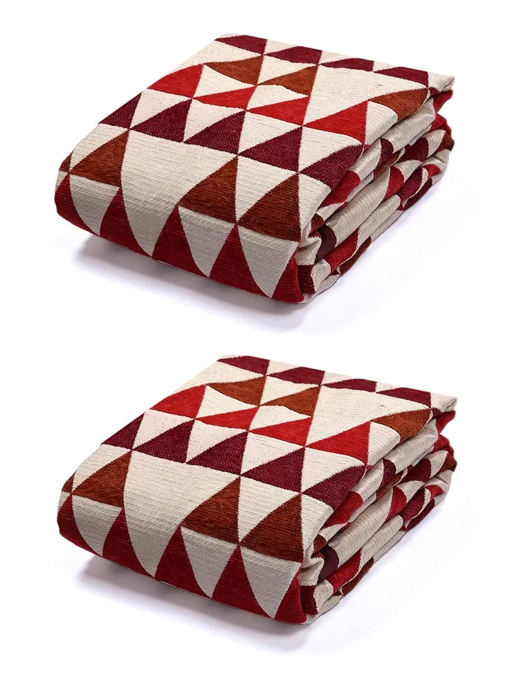 Saral Home Easy Living Chenille 1 Seater Sofa Cover Throw Colour Maroon