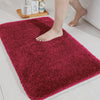 Luxe Home International Bath Microfibre Rectangular Mat Super Soft Anti Skid Newman Mats for Bathroom Colour Maroon