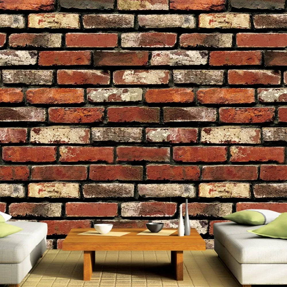 Jaamso Royals Brown Brick Wall Papers for Home Design 1