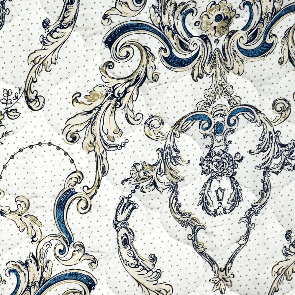 Divine Casa Microfibre Mild Winter 120 GSM Printed Reversible Single Bed Size Quilt Comforter Colour Blanket Beige and Brown