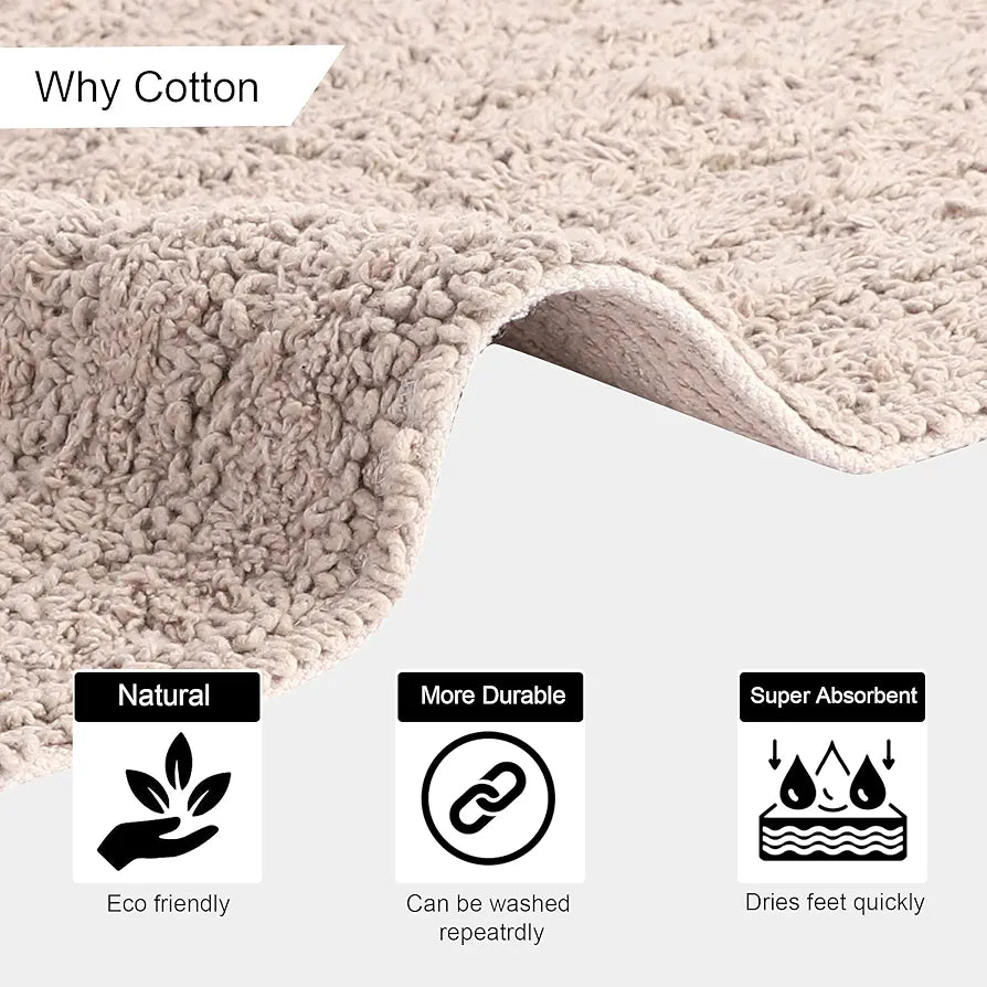 Sashaa World Super Absorbent Non Slip Bathmat For Living Room & Bathroom & Kitchen