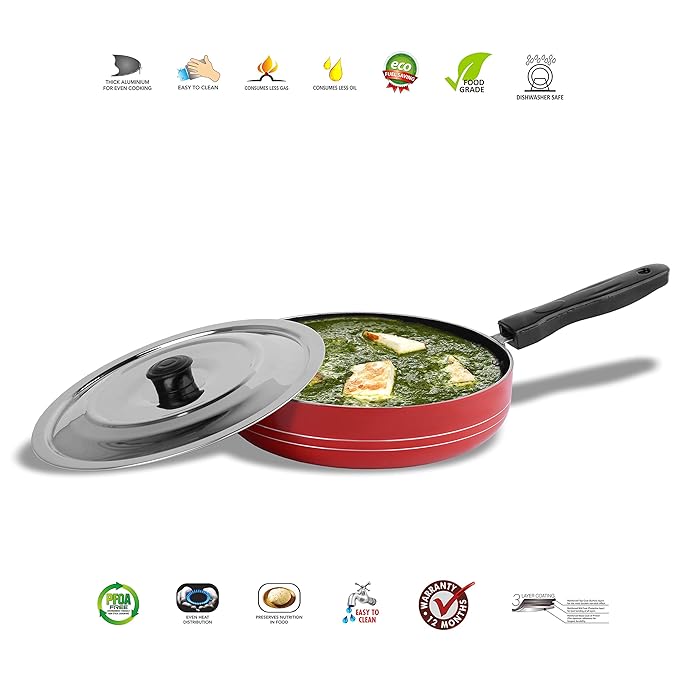 Sumeet 2.6mm Non stick Fry Pan 1.5Lt Capacity 21cm Dia