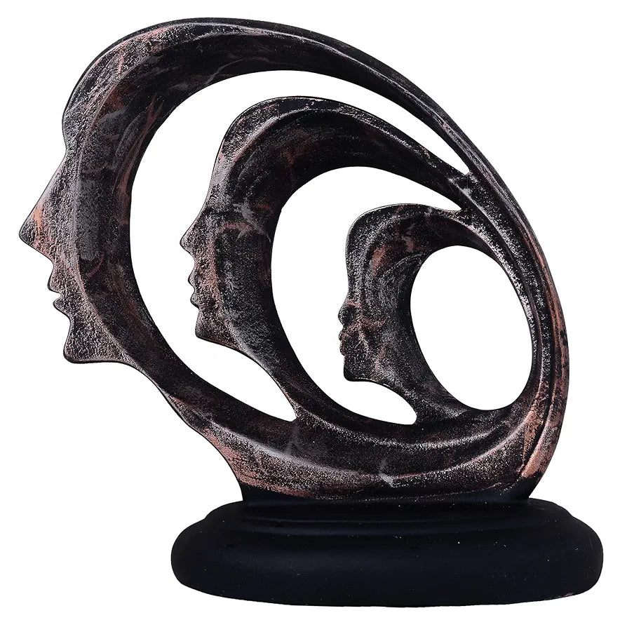 Zart Lady Ring Face Statue for Home Décor Showpiece Modern Art Lady Face