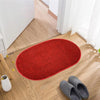 Kuber Industries Door Mat Oval Shape Door Mat Door Colour Red