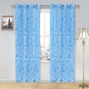 Cloth Fusion Sheer Curtain Door 7 Feet Rose-Aqua