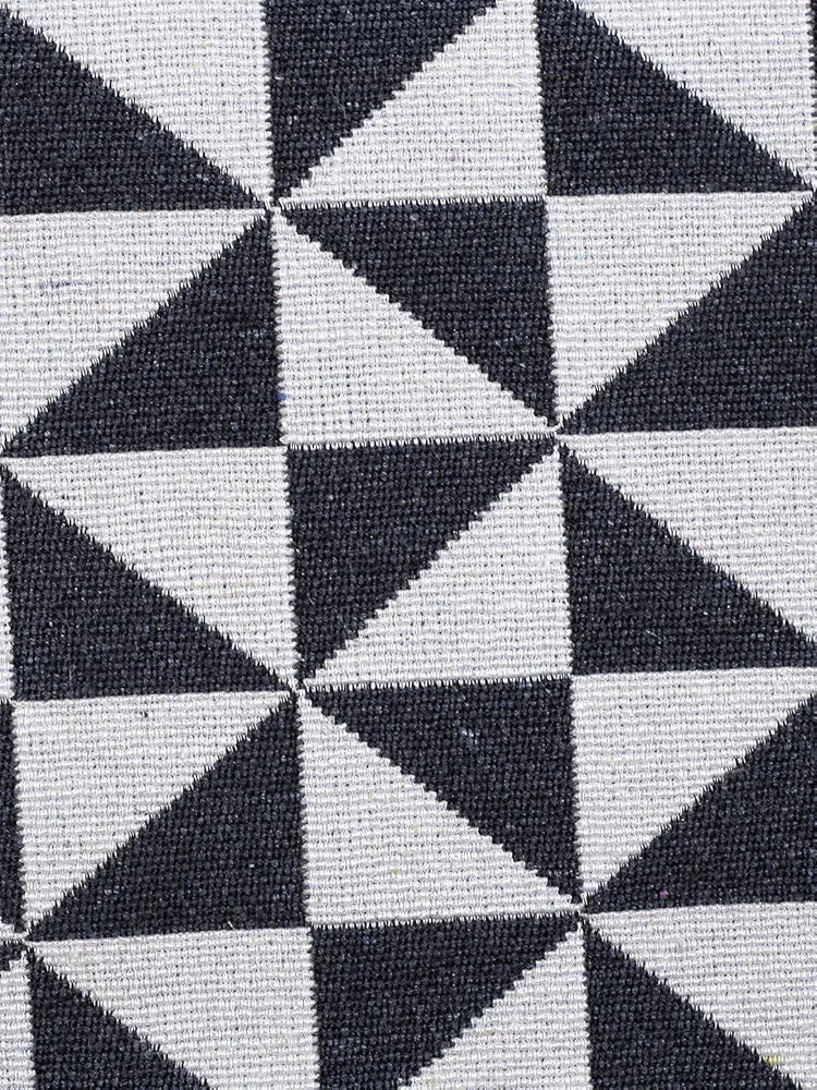 Saral Home Firki Designer Soft Cotton Durable & Washable Multipurpose Runner Colour Grey