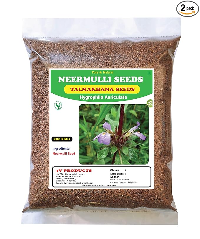 3V  Products  Dried Neermulli Seeds - 50 gms - Pack of 2 (Raw)