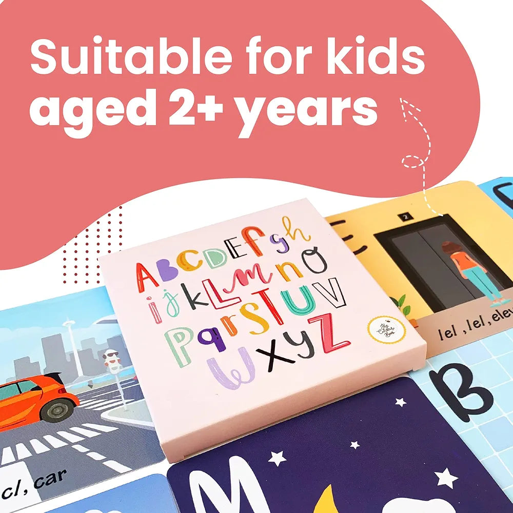 The Curious Bees - Alphabets Flash Cards for Kids | ABC Tracing Laminated Flash Cards | Letter Recognition | Early Phonics Skills Development | Early Learning Alphabets Games