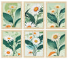 ArtX Paper Floral Art Paintings SunFlowers-SO6-01 With Frame Multicolor Set of 6