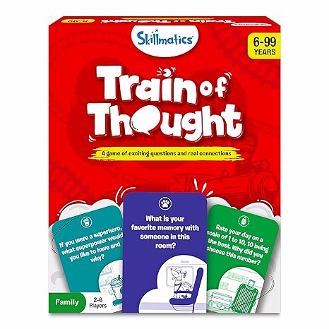 Skillmatics Card Game Train of Thought Fun for Family Game Night Educational Toys