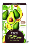 Nisha Fruit Care Hair Color Gel Dark Brown - 1000 ml