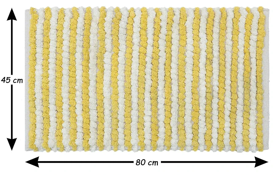 The Home Talk Luxury Chenille Round Bathmats Non-Slip Anti-Skid