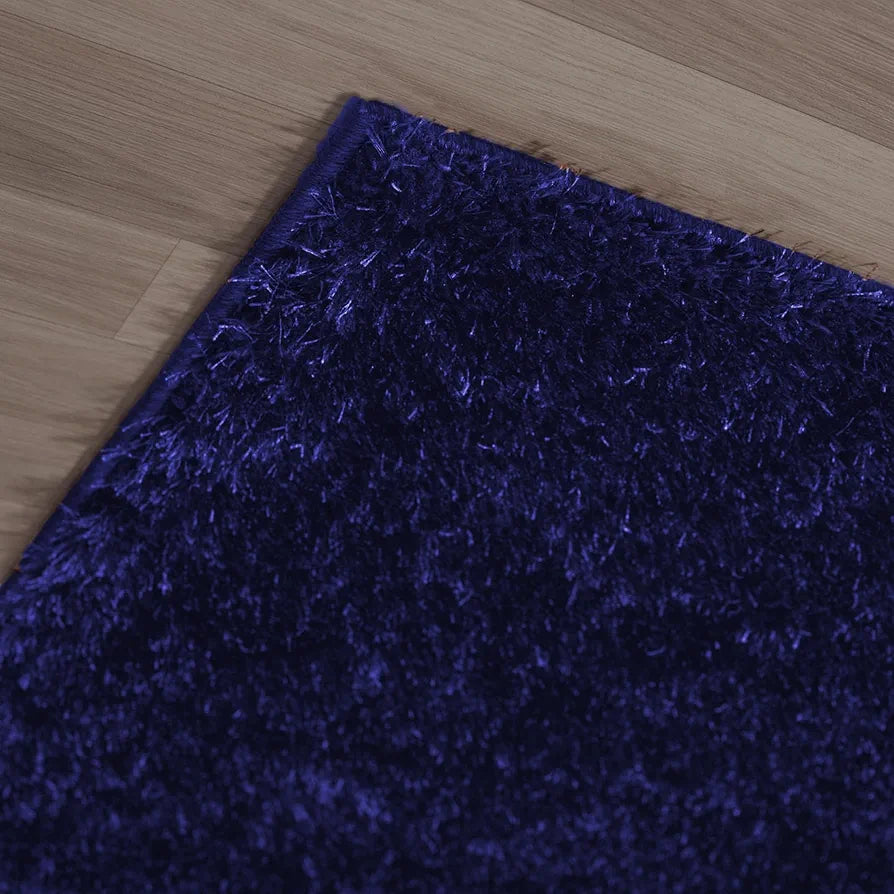 Ishro Home Premium Fuzzy Shag Carpet For Hall Rugs For Living Room Carpets For Living Room Colour Blue 4x6 Fts